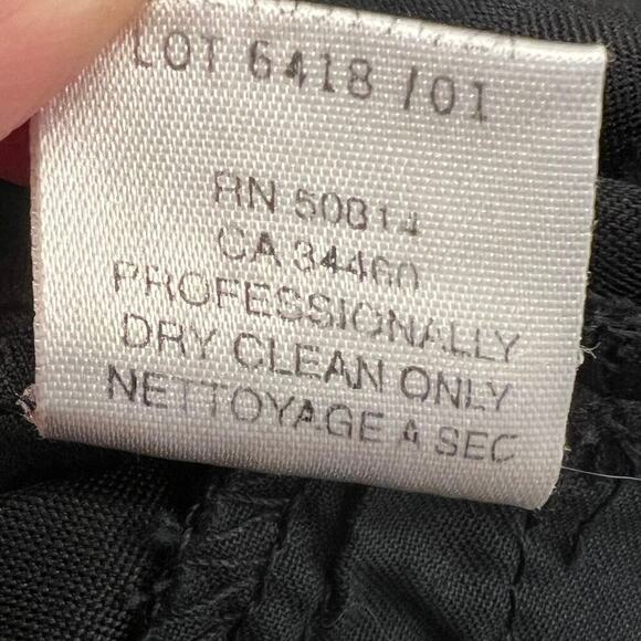 Elie Tahari Vintage Tone on Tone Circles Black Trouser Pants Size 4P Petite - Picture 11 of 12